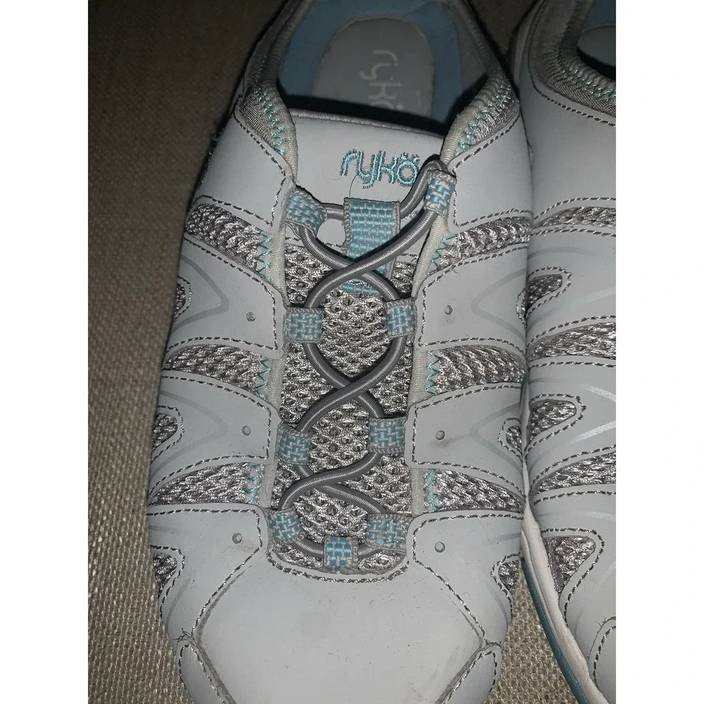 Ryka Womens Shoes 7 Tangie Gray White‎ Blue